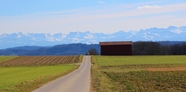 瑞士乡村田园风光摄影图片