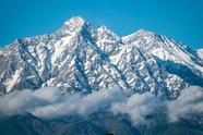 冬季喜马拉雅雪山山脉图片