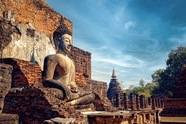 泰国佛教寺庙佛像雕塑图片