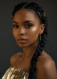 非洲黑人美女写真摄影图片