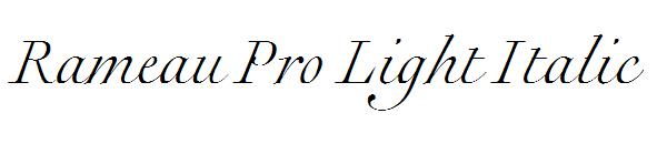 Rameau Pro Light Italic