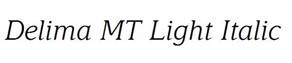 Delima MT Light Italic
