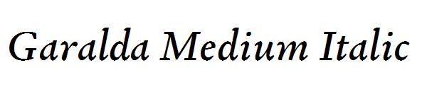 Garalda Medium Italic