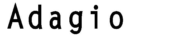 Adagio字体