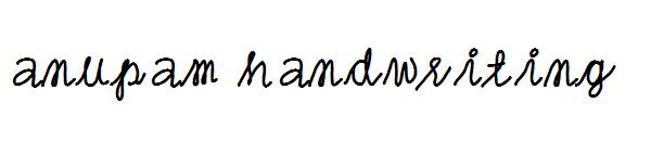 anupam handwriting字体