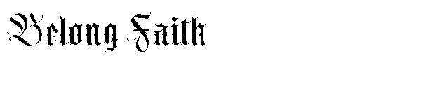 Belong Faith字体
