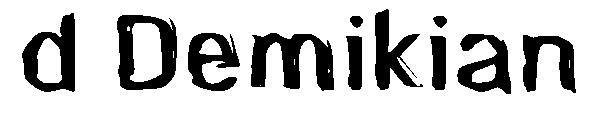 d Demikian字体