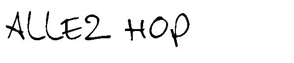 Allez Hop字体