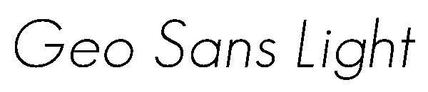 Geo Sans Light字体