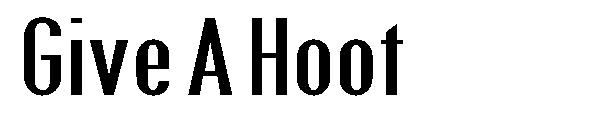 Give A Hoot字体