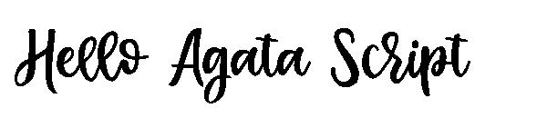 Hello Agata Script字体