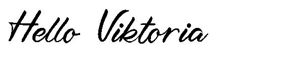 Hello Viktoria字体