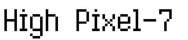 High Pixel-7字体
