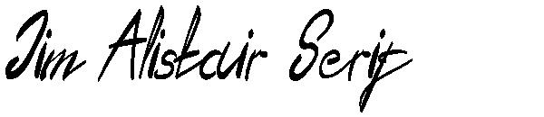 Jim Alistair Serif字体