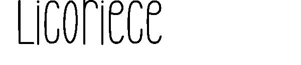 Licoriece字体
