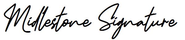 Midlestone Signature字体