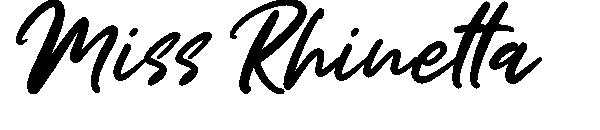 Miss Rhinetta字体