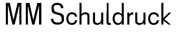 MM Schuldruck字体
