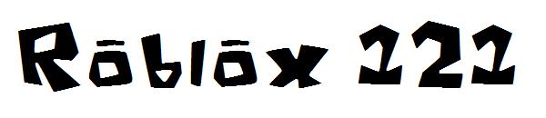 Roblox字体 121字体