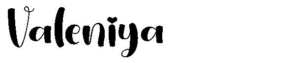 Valeniya字体