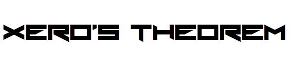 Xero's Theorem字体