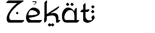 Zekat字体