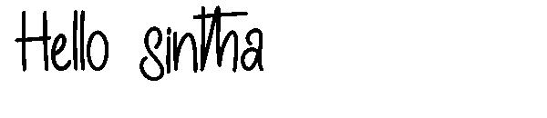 Hello sintha字体