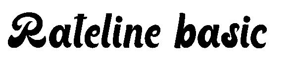 Rateline basic字体