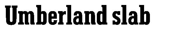 Umberland slab字体