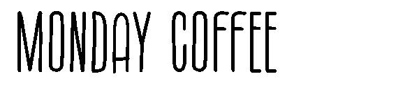 Monday coffee字体