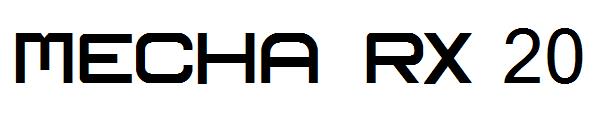 Mecha rx 20字体
