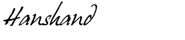Hanshand字体