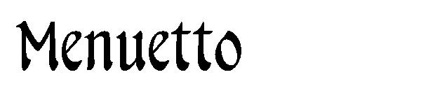 Menuetto字体