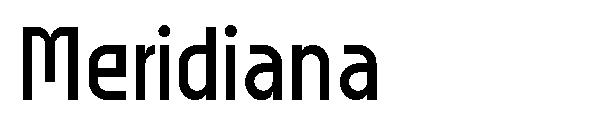 Meridiana字体