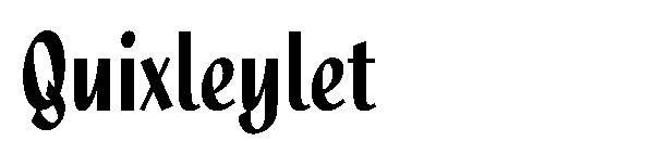 Quixleylet字体