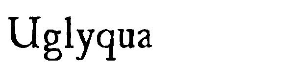 Uglyqua字体