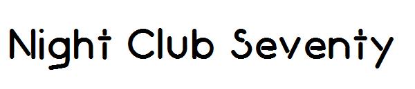 Night Club Seventy字体
