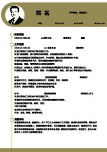 宠物医生简历模板下载