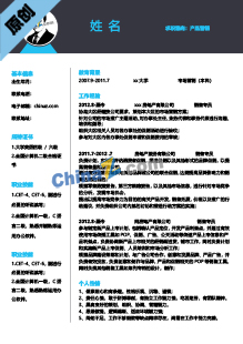 产品营销策划简历模板下载