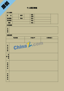 产品经理岗位简历表格模板