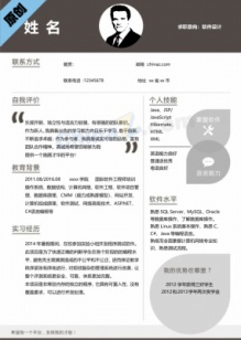 软件设计创意简历模板免费下载