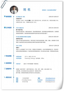 社会化媒体运营推广个人简历