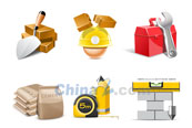 建筑施工图标矢量素材