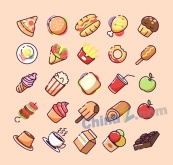 创意食物图标矢量素材