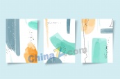 抽象水彩画矢量背景图