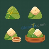 端午节粽子插图素材