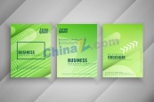 绿色渐变商务单页设计