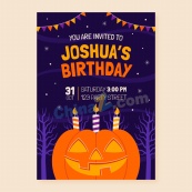 万圣节南瓜灯海报模板