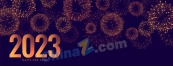 2023新年烟花矢量背景图