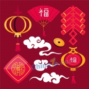 新年国风矢量设计元素
